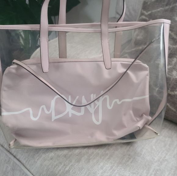 Dkny Brayden Transparent Handbag Totes - Picture 1 of 9